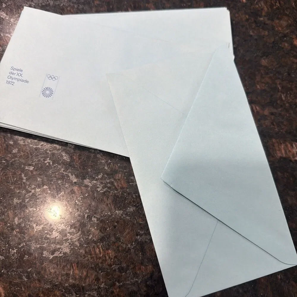 1972 Olympic Games - 17 Blue Envelopes